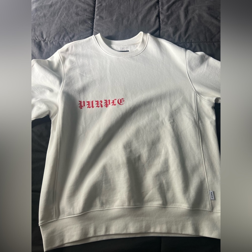 PURPLE BRAND MONOGRAM SWEATSHIRT